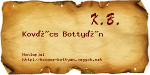 Kovács Bottyán névjegykártya